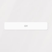 Étiquettes du commutateur de lumière (Design 1)