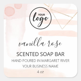 Étiquettes du logo de la barre de savon parfumée r