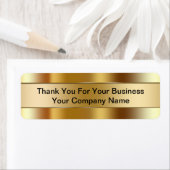 Étiquettes du Merci des affaires (En situation)