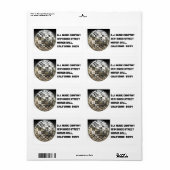 Étiquettes du Mirror Ball Disco Party (Feuille entière)