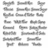 Étiquettes du module de stockage de panneaux perso (Devant)