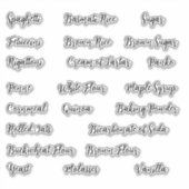 Étiquettes du module de stockage de panneaux perso (Devant)