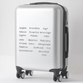 Étiquettes du module de stockage de panneaux perso (Sur valise)