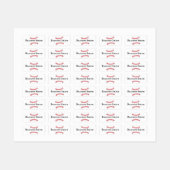 Étiquettes du nom de conception du baseball Stitch (Feuille)