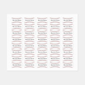 Étiquettes du nom de conception du baseball Stitch (Feuille)