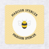 Étiquettes du nom de l'abeille en fer pour la gard (Design 2)