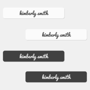 Étiquettes du nom de l'école de filles