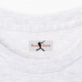 Étiquettes du nom du batteur du joueur de baseball (Apposé)