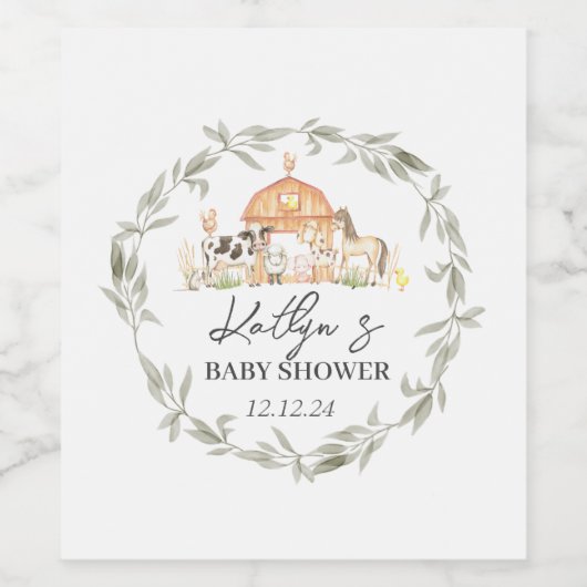 Étiquettes du vin de ferme (Étiquettes simples)