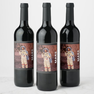 Étiquettes du vin Mars Astronautics