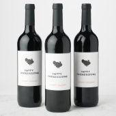 Étiquettes du vin moderne et accueillant (Bouteilles)
