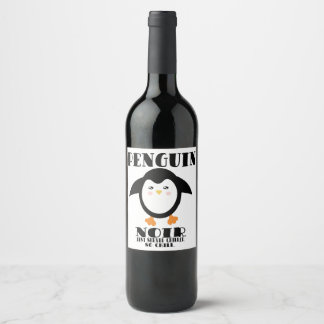 Étiquettes du vin Penguin Noir