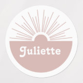 Étiquettes Dusty Blush (Design 1)