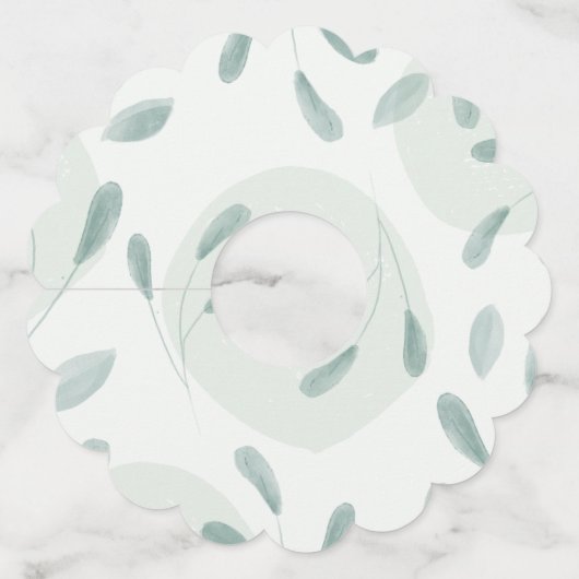 Étiquettes échancrées pour verres de vin (Devant)