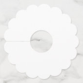 Étiquettes échancrées pour verres de vin (Dos)