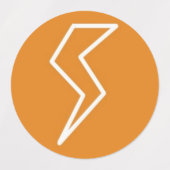 Étiquettes Éclair Électricité (Design 1)