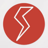 Étiquettes Éclair Électricité (Design 1)