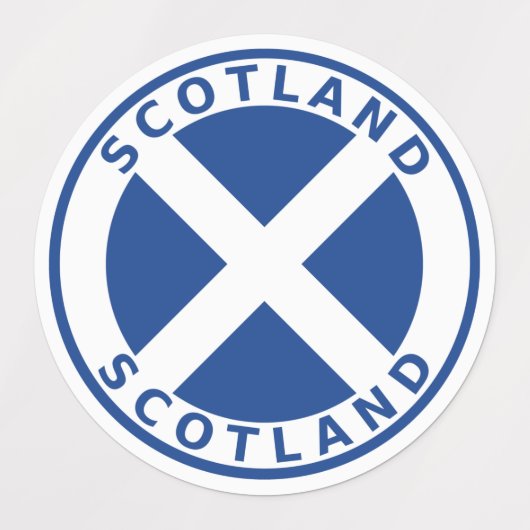Étiquettes Écosse (Design 2)