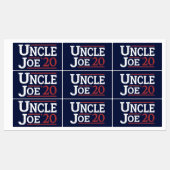 Étiquettes Élection 2020 - Oncle Joe (Feuille)