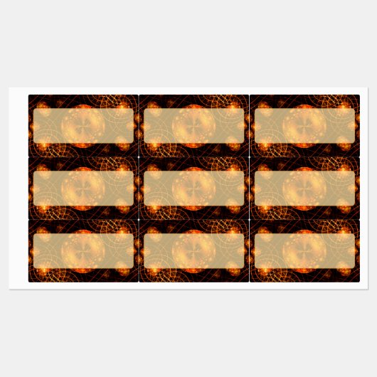 Étiquettes Elegant Classic Boho Modern Gold #901 Wedding (Feuille)