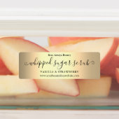 Étiquettes Élégant dégradé d'or clair (Apposé)