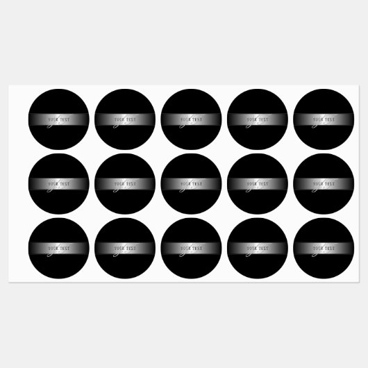 Étiquettes Élégant écriture de script de monogramme modifiabl (Feuille)