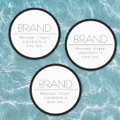 Étiquettes Élégant minimaliste imperméable