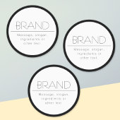 Étiquettes Élégant minimaliste imperméable