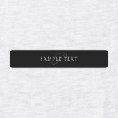 Étiquettes Élégant Monogramme personnalisable | Noir gris bla (Design 1)