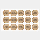 Étiquettes Elegant Retro Classy Luxury Unisex Ajouter Votre N (Feuille)