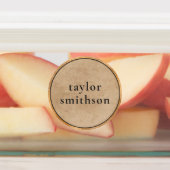 Étiquettes Elegant Retro Classy Luxury Unisex Ajouter Votre N (Apposé)