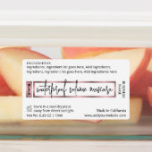 Étiquettes Elégant Rose Lash Serum Cosmétique Tube Mascara (Apposé)