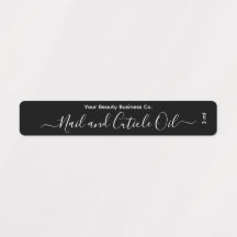 Élégant script minimaliste noir et blanc personnal