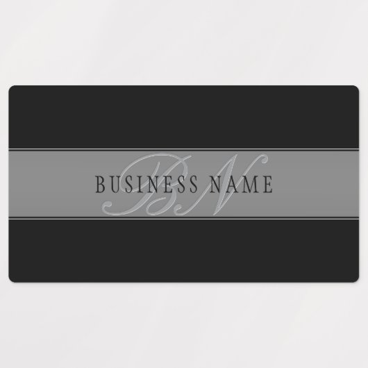 Étiquettes Élégant script modifiable Nom commercial/autre tex (Design 1)