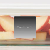 Étiquettes Élégant texte sur simple moderne gris ombre dégrad (Apposé)