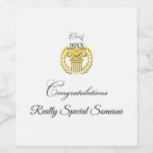 Étiquettes élégantes de bouteilles de vin pour fêt (Étiquettes simples)