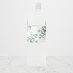 Étiquettes élégantes pour bouteilles d'eau de mari