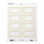 Étiquettes élégants de dentelle (Feuille entière)