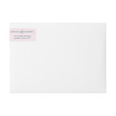 Étiquettes élégants de script Wraparound| Marine e (Devant)