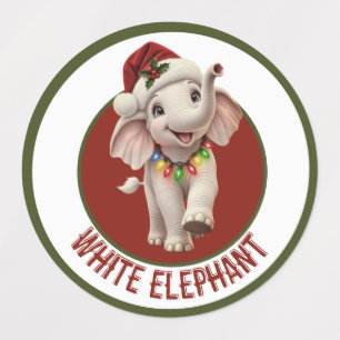 Étiquettes Éléphant blanc de Noël