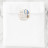 Étiquettes Elephant Favor ! Baby shower Classic Ro (Sac)