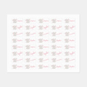 Étiquettes Eléphants mignons (Feuille)