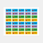 Étiquettes Elmo de Sesame Street sur mesure (Feuille)