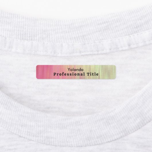 Étiquettes Employé rose dégradé (Apposé)