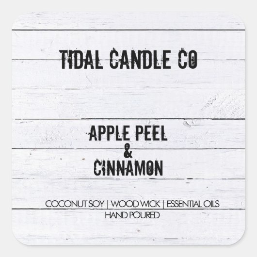 Étiquettes en bois blanc (Devant)