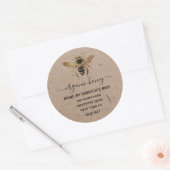 Étiquettes en papier kraft biologique pour pot de (Enveloppe)