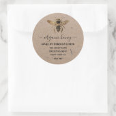 Étiquettes en papier kraft biologique pour pot de (Sac)