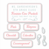 Étiquettes en soins féminins (Devant)