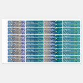 Étiquettes Encre d'alcool Abstraite multicolore étanche (Feuille)