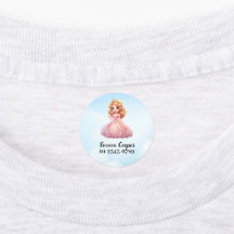 Princesse Cute Personnalisée, Nom, Numéro de télép